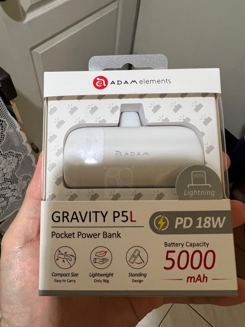 ADAM亞果元素 gravity P5L, 手機及配件, 電子周邊配件及產品, 電池及充電器在旋轉拍賣