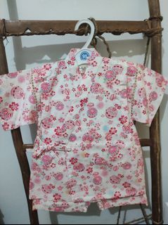 Authentic Japanese yukata set - mari & sakura -for kids for event cosplay japan -