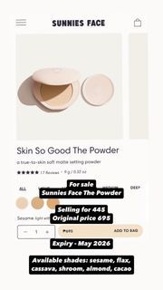 Brand New Sunnies Face The Powder