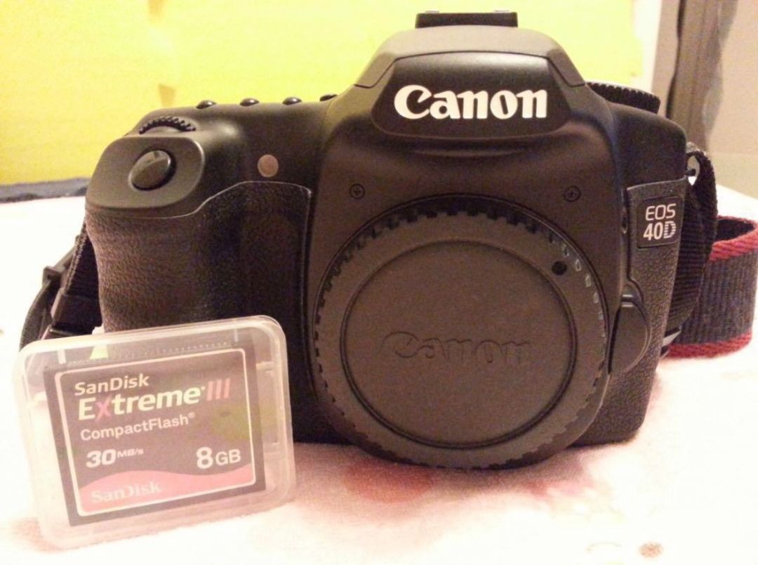 Canon 40D, EFS17-85, EFS 55-250, 8G CF card (Sell as a set) (Category: Electronics Others) located in Epping. Submitted by ericfeelcool (Listing ID 1360064478, Image 2). Description: Buy in 1 set only. Rarely use. Very good condition. Extremely good for beginner or use as back up camera..