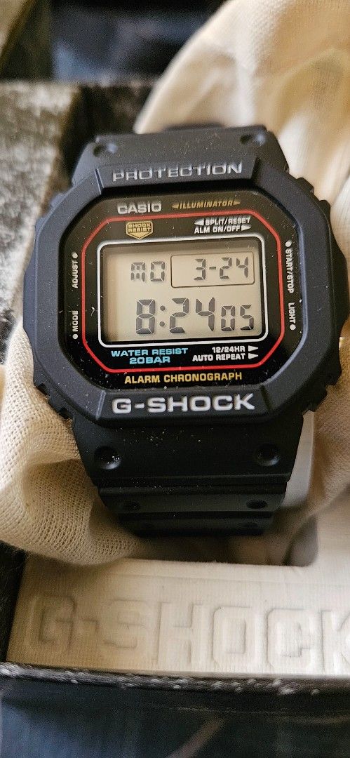 Casio Gshock DW5600RL-1DR (Category: Men's Watches) located in Tuguegarao City. Submitted by longdrive21 (Listing ID 1360041218, Image 3). Description: selling a gshock DW5600RL. bought at gshock store. complete with box and warranty card. RFS: Trimming down collection.