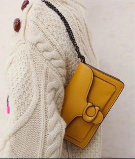 Coach Mini Tabby chain wristlet