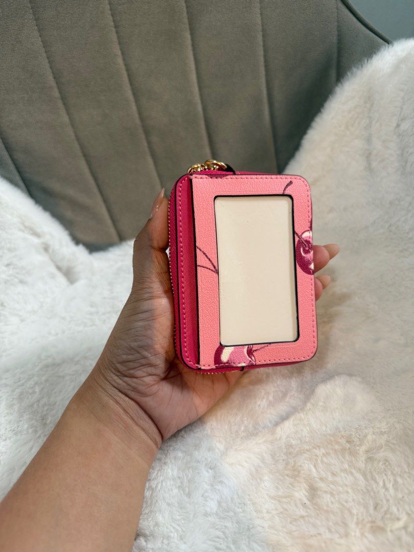 Coach zipcard cherry 🍒 (Category: Luxury Bags & Wallets) located in Las Pinas. Submitted by yhn_boutique (Listing ID 1360148500, Image 2). Description: Bnew Complete inc Lalamove J&T Meet up Dm ♥️.