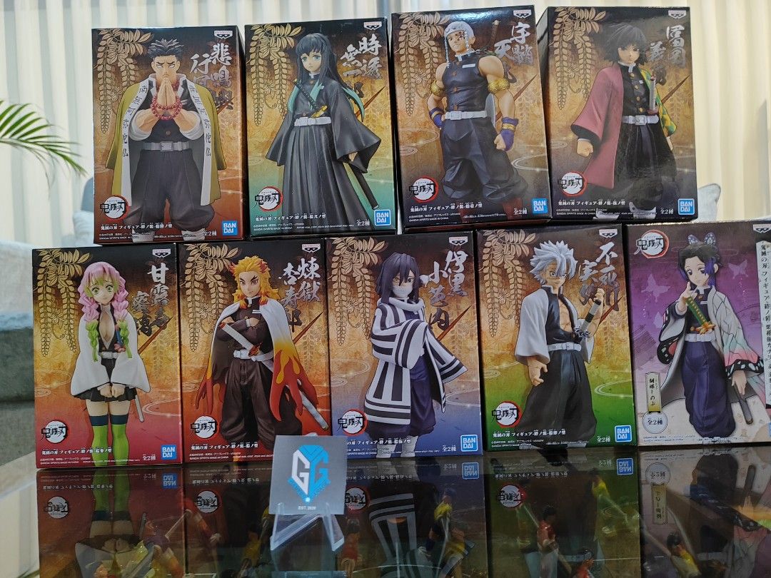 DXF Hashira Set (Category: Figurines & Statues) located in Manila. Submitted by collectorsgarage.ph (Listing ID 1360041033, Image 1). Description: DXF Hashira Set - P4500 Condition: BIB (Back in box) No issues Payment method 💵: Gcash, Bank transfer, COP, COD, meetup Delivery method 🚛: LBC, JNT, Lalamove, Grab, COP, COD, meetup Shipping fee to be shouldered by the buyer.