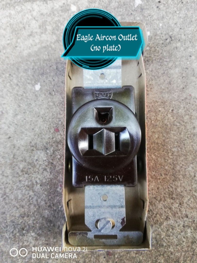 Eagle Aircon Outlet (Category: Electrical, Adaptors & Sockets) located in Iloilo. Submitted by pinspirewitha (Listing ID 1360044661, Image 1). Description: No plate. Ship via j&t. We ship when paid. MOP: gcash, bdo, bpi. For other items, message us..