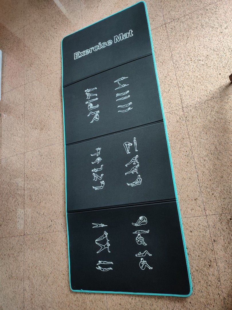 Foldable Sponge Exercise Mat (Category: Exercise Mats) located in Singapore. Submitted by yakyak (Listing ID 1360075889, Image 4). Description: New Foldable Sponge Exercise Mat Measurements When opened -Length 183cm -Breath 28cm When folded -Length 28cm -Breath 18cm.