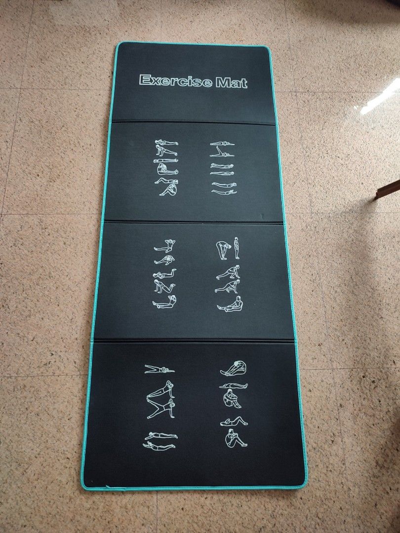 Foldable Sponge Exercise Mat (Category: Exercise Mats) located in Singapore. Submitted by yakyak (Listing ID 1360075889, Image 3). Description: New Foldable Sponge Exercise Mat Measurements When opened -Length 183cm -Breath 28cm When folded -Length 28cm -Breath 18cm.