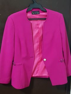 Fuchsia Pink Office Blazer