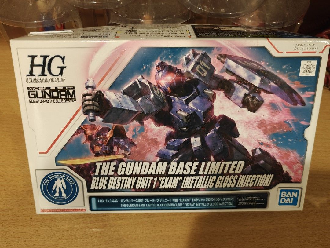 Gundam base limited blue destiny gunpla metallic gloss (Category: Gundam Model Kits) located in Singapore. Submitted by sean.suchanya (Listing ID 1360169946, Image 1). Description: Gundam base limited blue destiny metallic gloss. model is brand new and unopened..