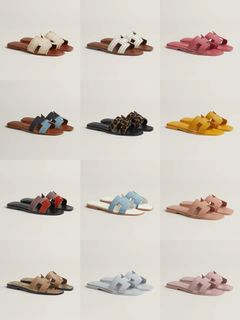 Hermes oran sandal，愛馬仕H拖鞋，etoupe/noir/blanc/gold，34-41size可預訂63016072651394110