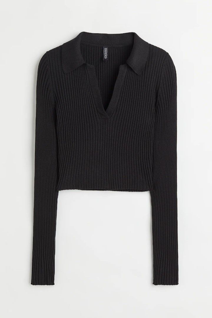 H&M ribbed top (Category: Longsleeves) located in Talisay. Submitted by kuronuma (Listing ID 1360211390, Image 1). Description: 𖹭 rfs: declutter 𖹭 Mop : Gcash, BDO, Maya, Gotyme.
