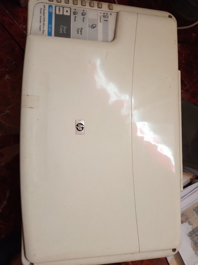 HP 3 in 1 Printer (Category: Printers, Scanners & Copiers) located in Caloocan City. Submitted by teacherjen53235 (Listing ID 1360086866, Image 2). Description: model: f380 defective printer print, scan, copy cartridge original parts, no history of parts replacement no cables UNIT ONLY pick up only or lalamove.