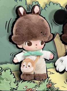 [LF] Dimoo x Disney Chip and Dale Plush Pendant