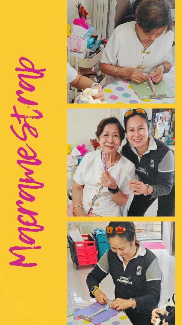Macrame Workshop (Category: Handmade Craft) located in Singapore. Submitted by craftysummer_ (Listing ID 1317721829, Image 4). Description: This workshop introduces crafters to the art of macrame, where they will learn to create their very own stylish wristlets or water bottle straps. In this workshop, participants will learn to: - Understand the different types of cords and their uses. - Explore color combinations to personalize the design. - Le