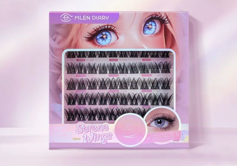 Mlen Diary Eyelash Extensions (Serene Wings) (Category: Makeup) located in Manila. Submitted by _soleil.777 (Listing ID 1360194581, Image 1). Description: - Eyelash extensions (12-16mm, C Curl) - brand new, never been used 🌸 - safe and can be reused - rfs: the lash style doesn’t suit me 🥹 *lash glue not yet included.