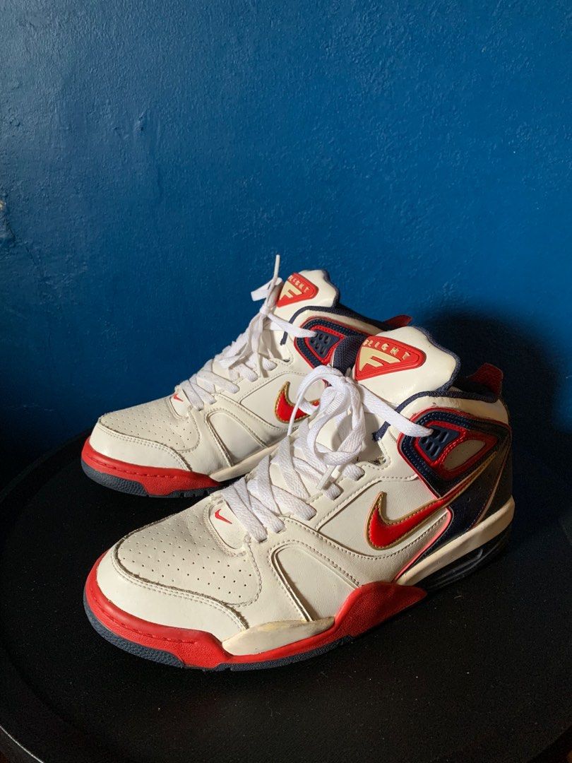 Nike Air Flight Falcon Team USA (Category: Sneakers) located in Subic. Submitted by baplopicks (Listing ID 1360089429, Image 1). Description: Good As New Size 9.5 US No Issue Without Box 100% Original Money Back If Proven Fake.