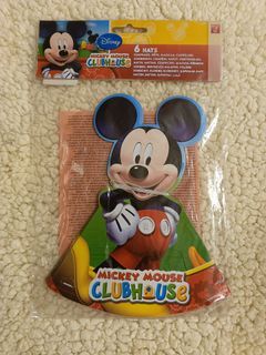 Original Disney Mickey mouse hat 6pcs