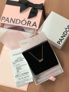 Pandora 14k Gold-Plated Sparkling Infinity Collier Necklace