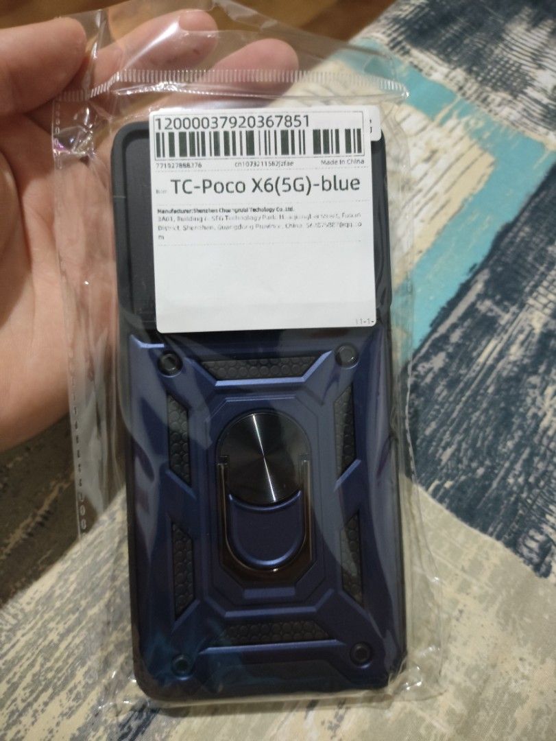 Poco X6 5G/Redmi Note 13 phone case (Category: Cases & Sleeves) located in Antipolo. Submitted by grimmpool28 (Listing ID 1360082548, Image 1). Description: Poco X6 5G/Redmi Note 13 phone case blue with cam cover protector 200 antipolo loc.