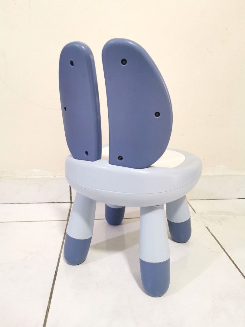 Rabbit Children Kids Chair Backrest Stool Anti-slip Learning Chair ...