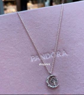 🎀SALE! pandora moon crescent tree necklace