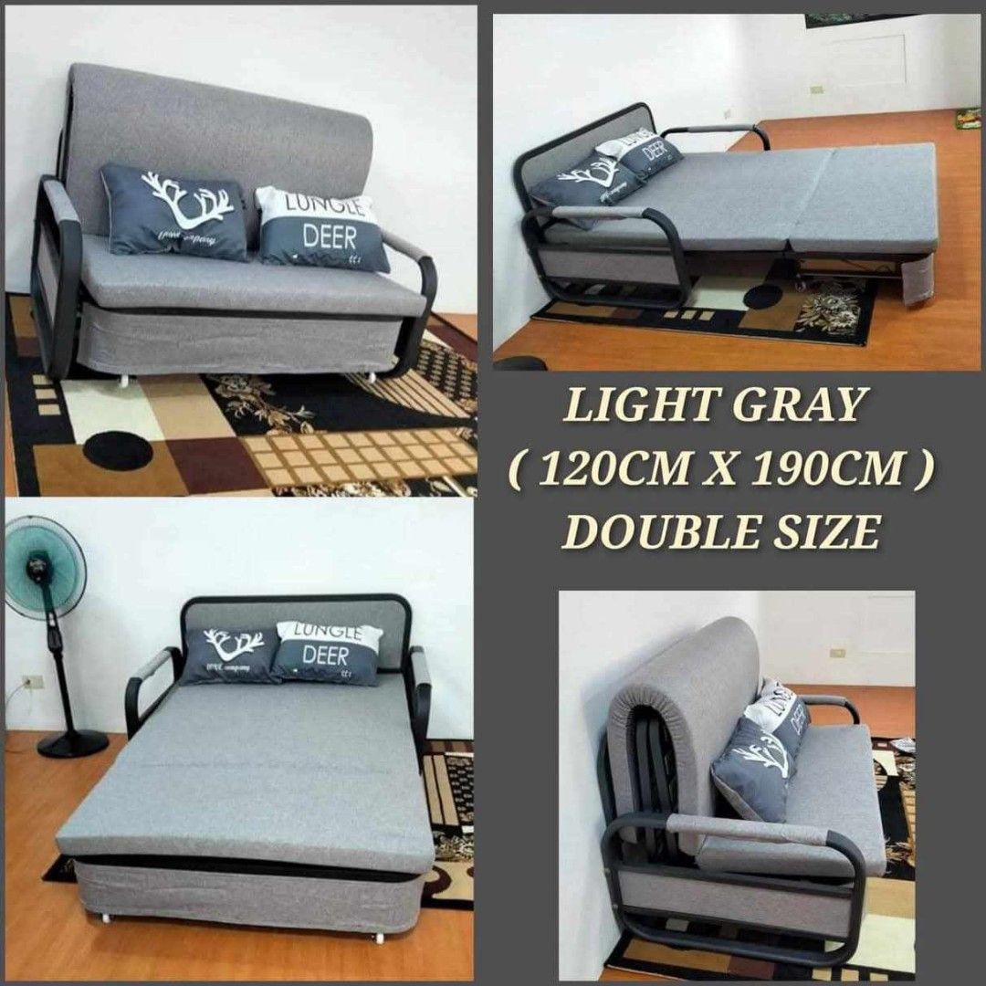 Sofa bed with storage (Category: Sofas) located in Manila. Submitted by dolorchris69891 (Listing ID 1360063903, Image 1). Description: ‼️ SOFA BED WITH STORAGE ‼️ Size- DOUBLE 120x190cm Color- DARK BLUE.