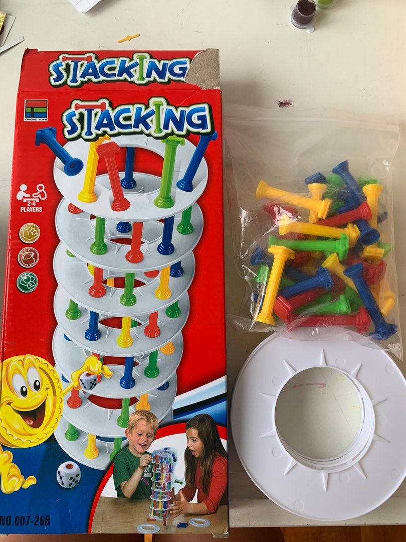 Stacking tower (Category: Board Games & Puzzles) located in Singapore. Submitted by shiyister (Listing ID 1360069023, Image 1). Description: Used a few times. All pieces accounted for .