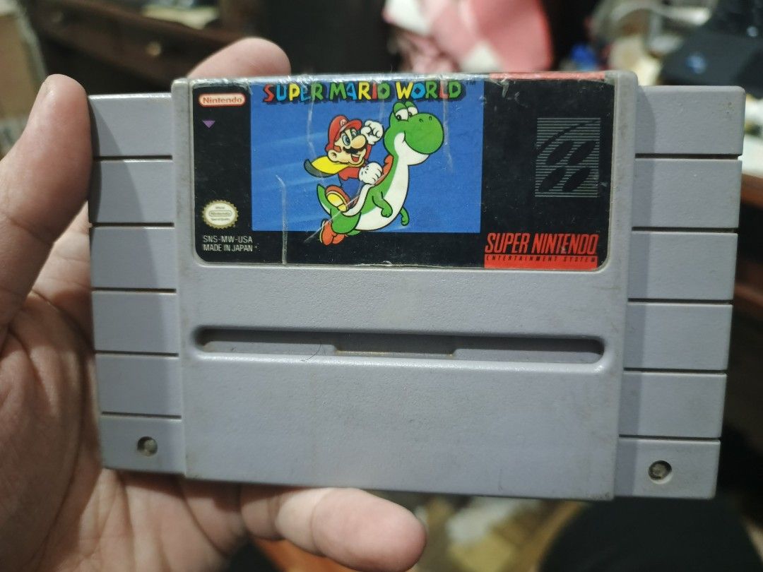 Super Mario World - SNES Super Nintendo - Used (Category: Nintendo) located in Quezon City. Submitted by toybaulph (Listing ID 1360206247, Image 1). Description: For Sale!!! Super Mario World for the Super Nintendo Entertainment System or SNES Tested and Working Price: 400 Meetups@Burger King Timog Ave, Gateway Cubao, Vertis North Delivery fee c/o buyer.