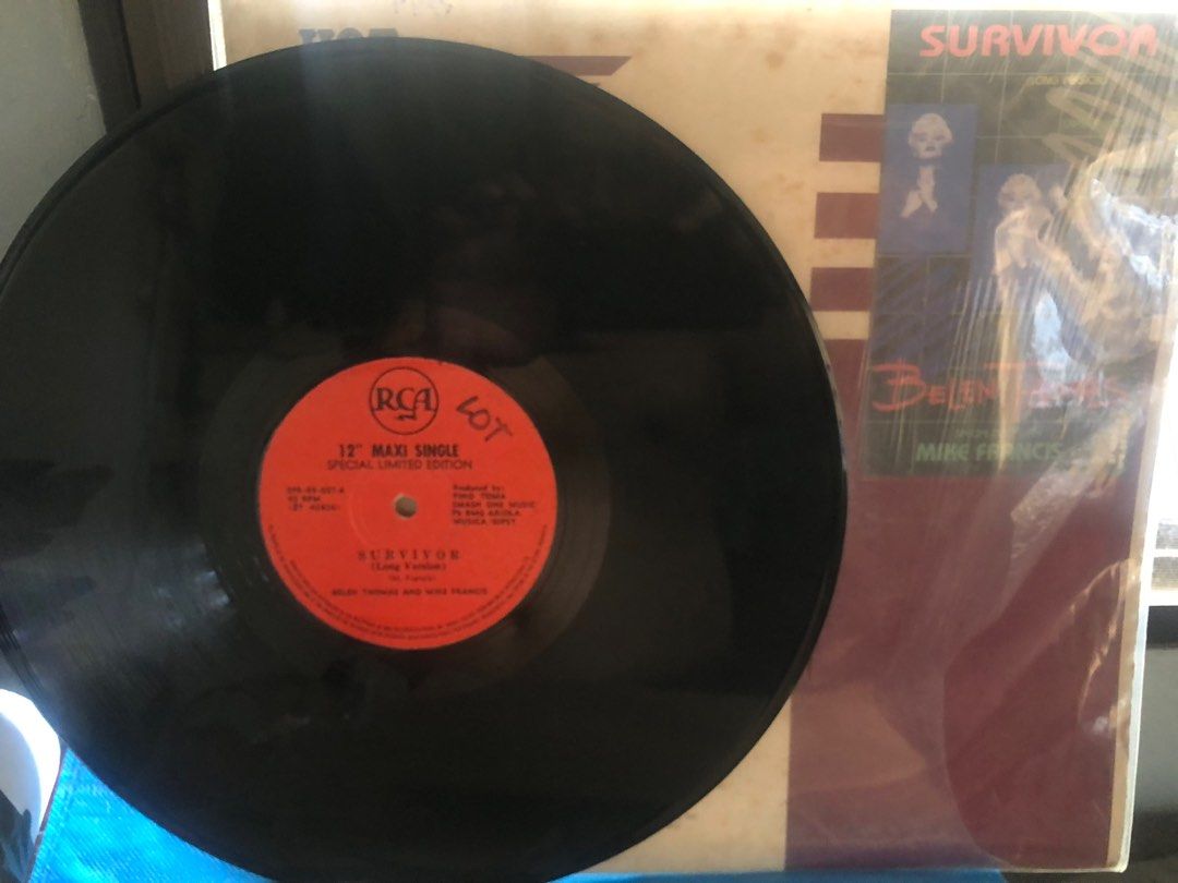 Survivor-Belen Thomas/Mike Francis (Category: Vinyls) located in Bacoor. Submitted by apolot (Listing ID 1360182086, Image 3). Description: 12” extended Survivor by Belen Thomas / Mike Francis VG++ media VG cover sleeve PH Pressing no skips, no hairline For only 2,500.