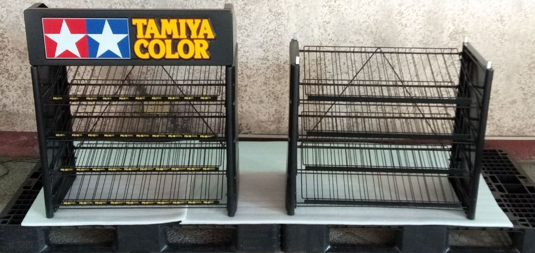 Tamiya Paint Rack (Category: Craft Supplies & Tools) located in Quezon City. Submitted by trome1 (Listing ID 1360156172, Image 2). Description: Item is Available as Long as Ad is Posted - Q.C. Area - Please Read first before Inquiring Tamiya Paint Rack For Organizing Tamiya Spray Paints PS & TS 2 sets of 4 Layers (stackable) Almost New 8.5k (no Flaws) No Spray Paints Included Cover Picture with Spray Paints for Illustration Purpose only meet-ups 