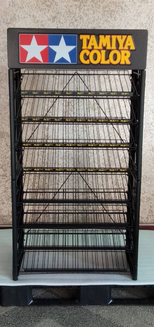 Tamiya Paint Rack (Category: Craft Supplies & Tools) located in Quezon City. Submitted by trome1 (Listing ID 1360156172, Image 3). Description: Item is Available as Long as Ad is Posted - Q.C. Area - Please Read first before Inquiring Tamiya Paint Rack For Organizing Tamiya Spray Paints PS & TS 2 sets of 4 Layers (stackable) Almost New 8.5k (no Flaws) No Spray Paints Included Cover Picture with Spray Paints for Illustration Purpose only meet-ups 