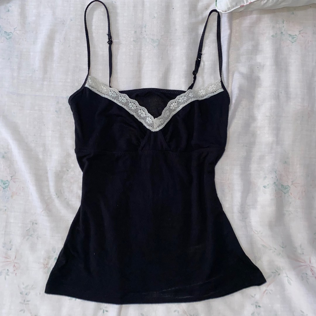 Vintage 2000’s striped grey tank top