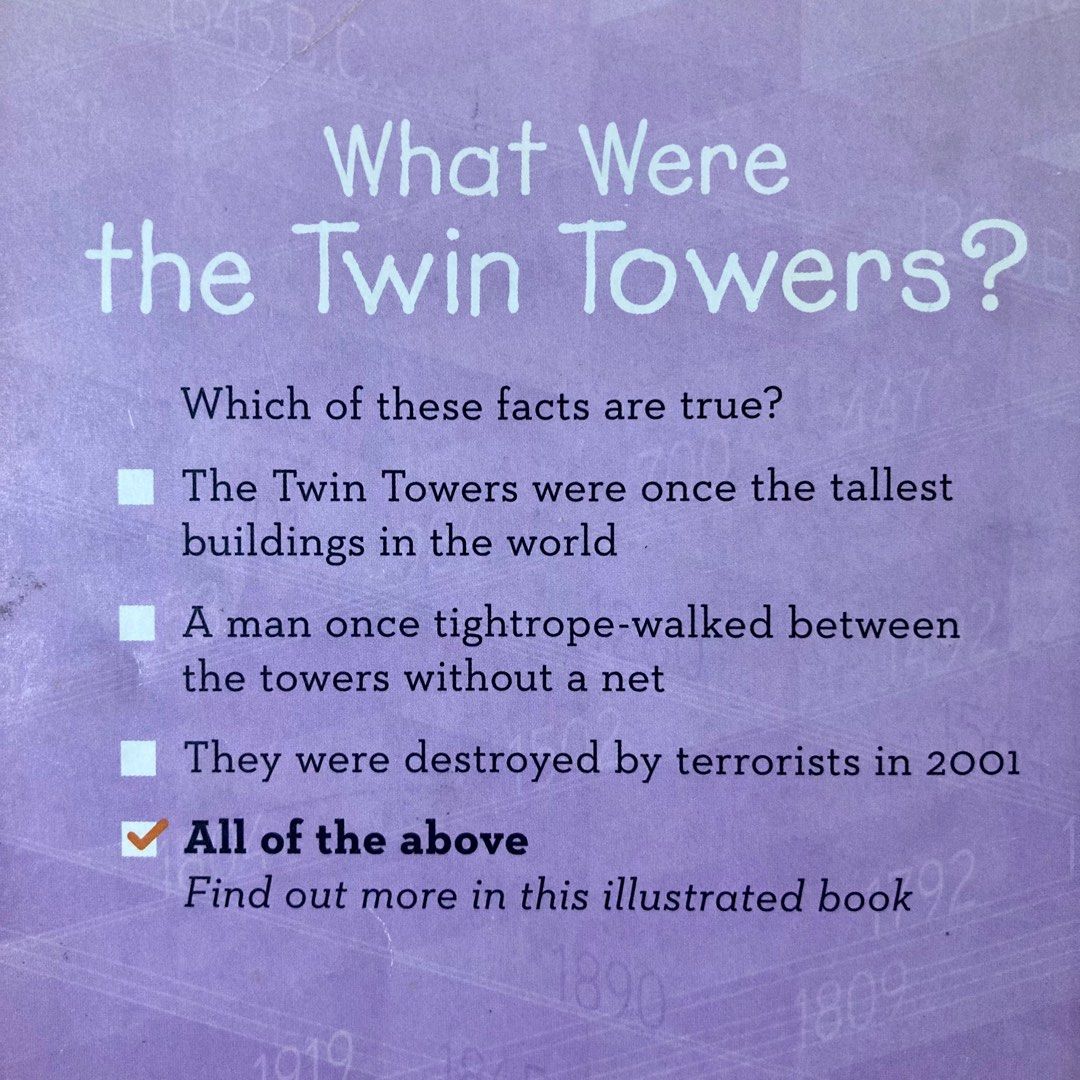 What Were The Twin Towers by Jim O’Connor, Illustrated by Ted Hammond ...
