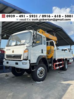 3.2tons Cargo Boom Truck 6-wheeler 4x2 & 4x4 Sinotruk homan H3