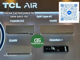 ❄️ FREE INSTALLATION 1st 10ft TCL SPLIT TYPE FULL DC INVERTER AIRCON 2025 MODEL WITH WIFI BRANDNEW AND SEALED ❄️