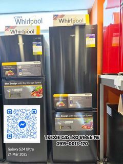 ❄️ WHIRLPOOL REF TWO DOOR NO FROST INVERTER WHIRLPOOL BOTTOM FREEZER REF BRANDNEW AND SEALED ❄️