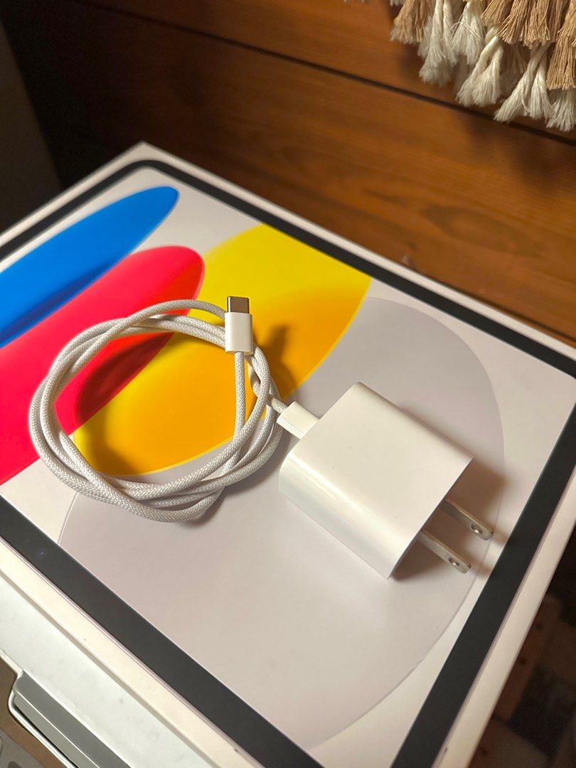 Apple Type C to Type C Braided Cord and Adaptor (Category: Chargers & Cables) located in Dasmarinas. Submitted by smsebtian (Listing ID 1360310919, Image 1). Description: Type C Braided Cord and Adaptor. Unused, extra charger. P450 each, P850 for both..