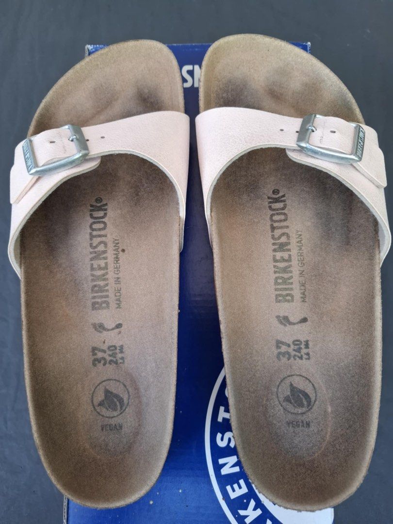 birkenstock vegan madrid (Category: Flats & Sandals) located in Pasig City. Submitted by ilovesabrina (Listing ID 1360344194, Image 2). Description: Birkenstock (vegan) Madrid (bought from brunei) NO BOX Size37 womens Narrow fit NO sole sep NO repairs NO heel drag.