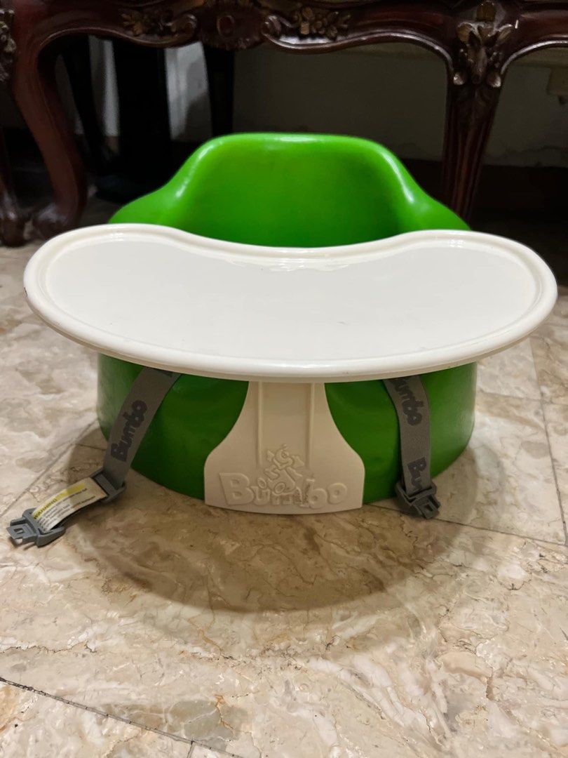 Bumbo floor seat (Category: Changing Tables & Stations) located in Taytay. Submitted by kylebern (Listing ID 1360230269, Image 3). Description: BUMBO Floor seat Brand: Bumbo Color: Green Material: Rubber soft seat, Table Plastic Good for 3 months & up RFS: Di na kasya legs ng chubby baby 🤭 Taytay area Ready to pickup Pls visit my page for more items.