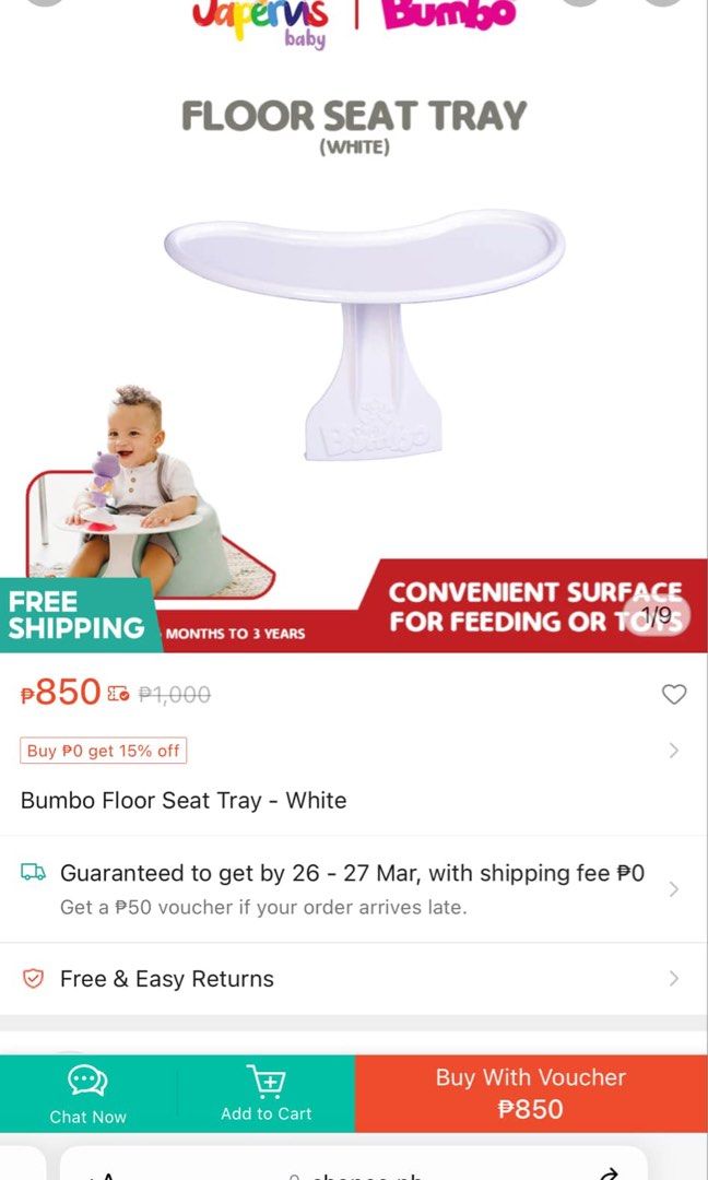 Bumbo floor seat (Category: Changing Tables & Stations) located in Taytay. Submitted by kylebern (Listing ID 1360230269, Image 2). Description: BUMBO Floor seat Brand: Bumbo Color: Green Material: Rubber soft seat, Table Plastic Good for 3 months & up RFS: Di na kasya legs ng chubby baby 🤭 Taytay area Ready to pickup Pls visit my page for more items.