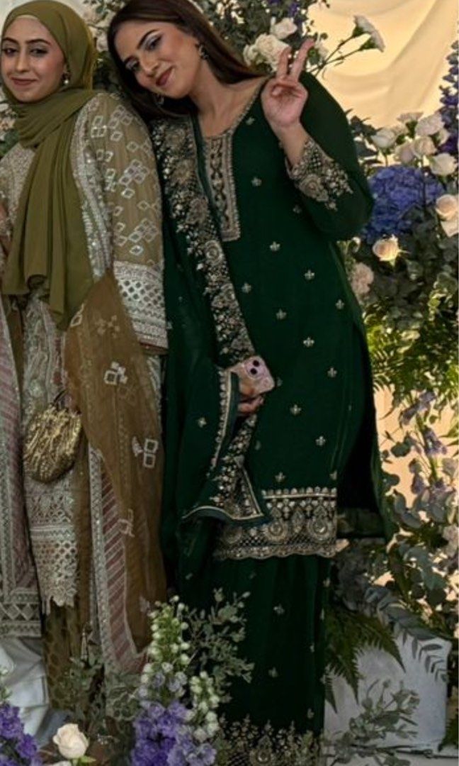 Saanjh Ruhani Suit (Powder Green) main image 0