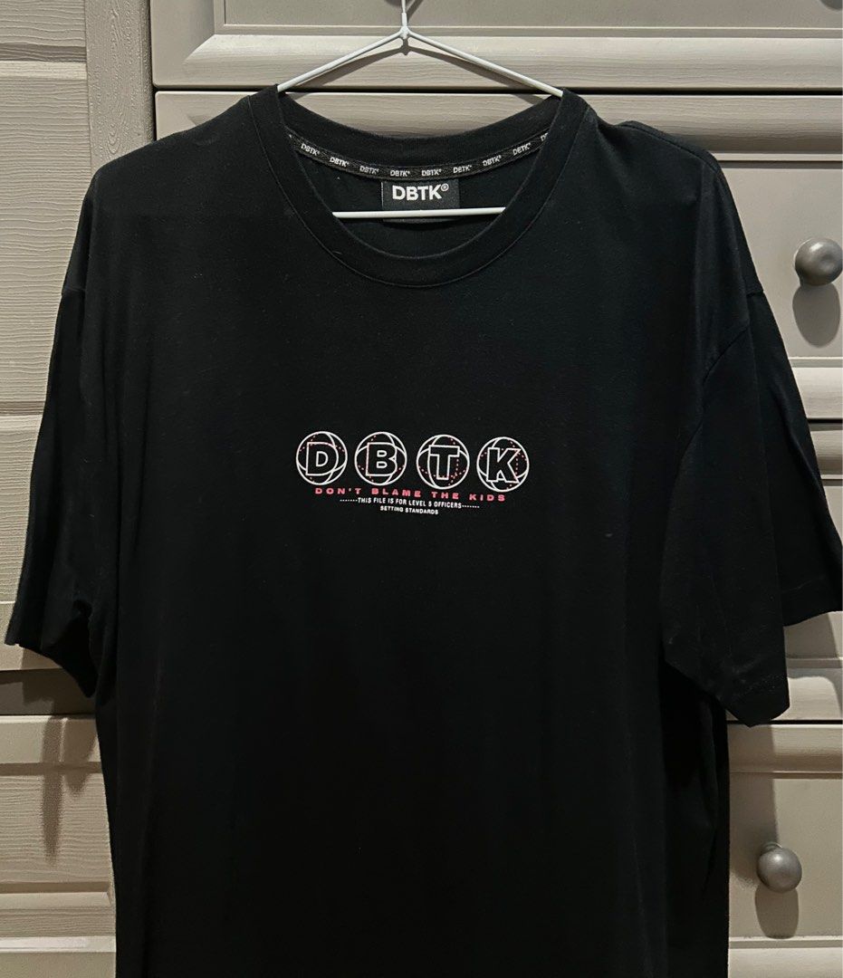 DBTK Shirt (Category: Tshirts & Polo Shirts ) located in Manila. Submitted by mxveronicx (Listing ID 1360340160, Image 1). Description: DBTK Shirt (Black) Size L No flaws or stains RFS: Decluttering.