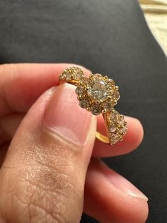 Flower ring with dia size 7