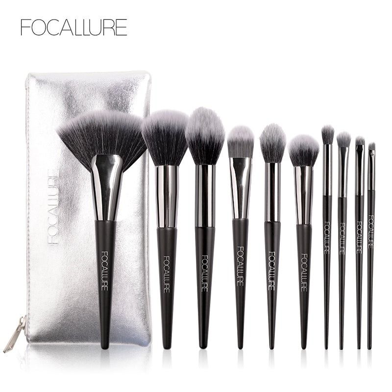 Focallure 10pcs Makeup Brush (with bag)- FA70 (Category: Makeup) located in Paranaque City. Submitted by ATIS.PH (Listing ID 1360248495, Image 2). Description: Expertly apply your makeup with Focallure's 10pcs makeup brush set. Made from high-quality materials, these brushes provide precise and smooth application for a flawless finish. With a variety of brush sizes and shapes, this set is perfect for any makeup routine. Achieve professional-level