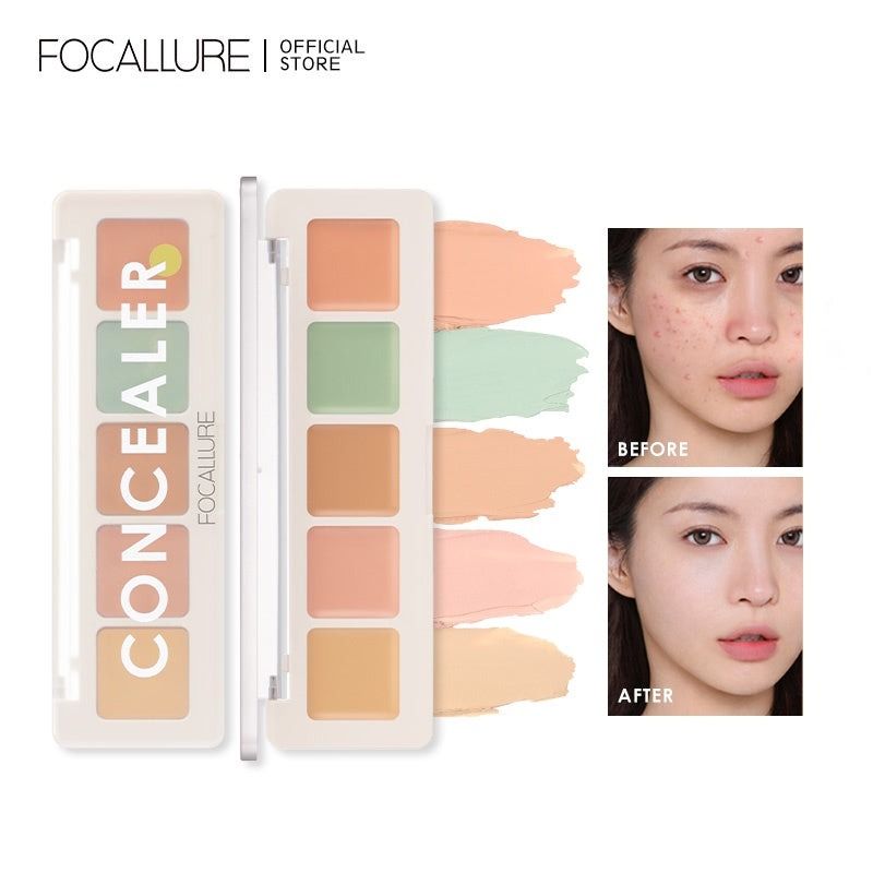 Focallure 5 Color Corrector Concealer Palette (Category: Makeup) located in Paranaque City. Submitted by ATIS.PH (Listing ID 1360274448, Image 1). Description: Welcome to FOCALLURE PH Official Store, We endeavor to provide High-Quality Cosmetics to our customers. We make sure that our products are all 100% brand new, original, and authentic. If you have any questions, please feel free to contact us! ·5 color concealer plate, Lightweight, high cov
