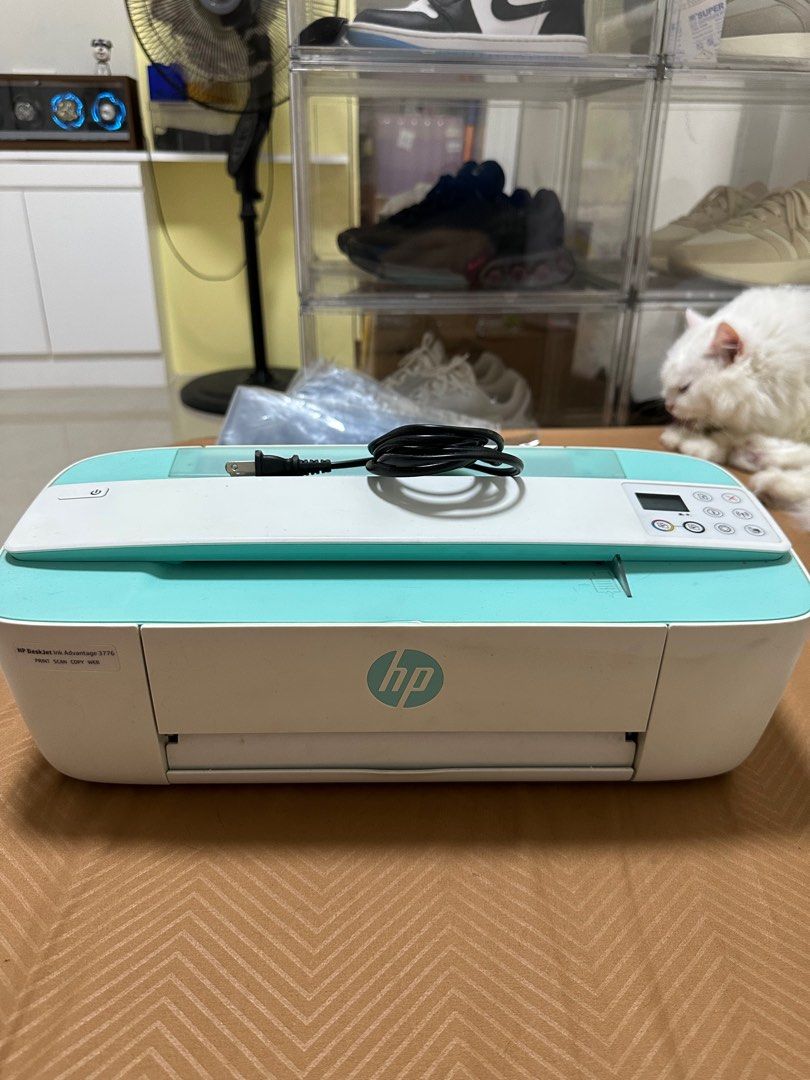 HP DeskJet Ink Advantage 3776 All-in-One Wireless Printer (Category: Printers, Scanners & Copiers) located in Angeles City. Submitted by ginlyy (Listing ID 1360320355, Image 1). Description: ‼️ For Sale‼️ HP DeskJet Ink Advantage 3776 All-in-One Printer / Wireless - Print, copy, scan, wireless, direct pwede sa phone - no issues / working well - no ink na nagpapapalit na, bili na lang kayo new cartridge ink - may extra usb cord for direct but i no