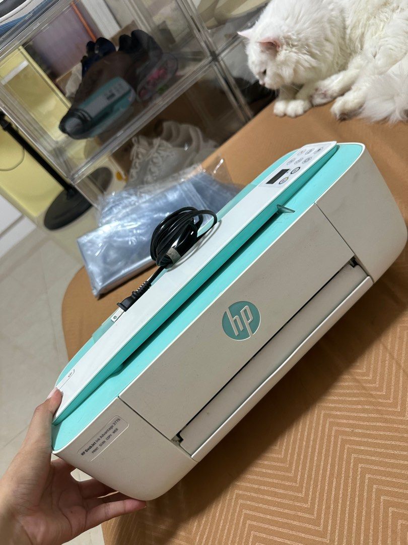 HP DeskJet Ink Advantage 3776 All-in-One Wireless Printer (Category: Printers, Scanners & Copiers) located in Angeles City. Submitted by ginlyy (Listing ID 1360320355, Image 2). Description: ‼️ For Sale‼️ HP DeskJet Ink Advantage 3776 All-in-One Printer / Wireless - Print, copy, scan, wireless, direct pwede sa phone - no issues / working well - no ink na nagpapapalit na, bili na lang kayo new cartridge ink - may extra usb cord for direct but i no