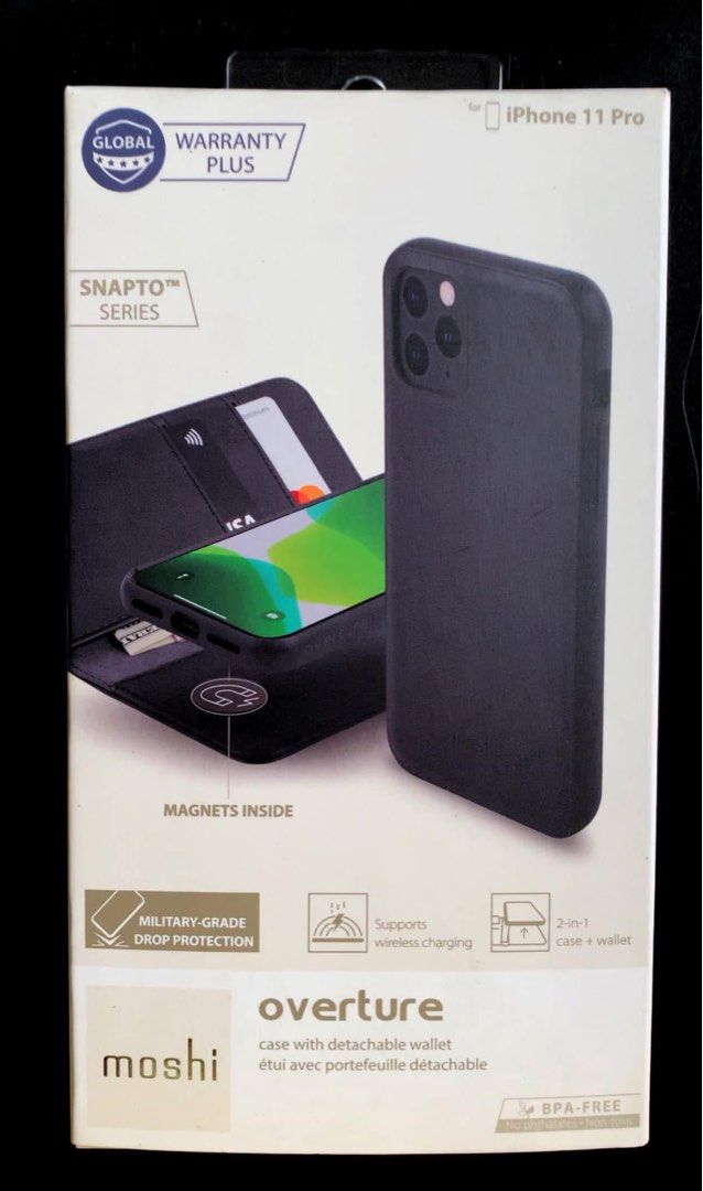 IPhone 11 Pro Wallet Case. Original. (Category: Cases & Sleeves) located in Pasig City. Submitted by stylestash (Listing ID 1360253513, Image 1). Description: *Original Moshi *2in1 case with detachable wallet *Military grade drop protection *Original price Php 2100 Buying Policies: * Payment: * We accept GCash only. * Send a payment screenshot. * Payment required before shipping. * Returns: * All sales final. * No refunds or returns. * Review ite