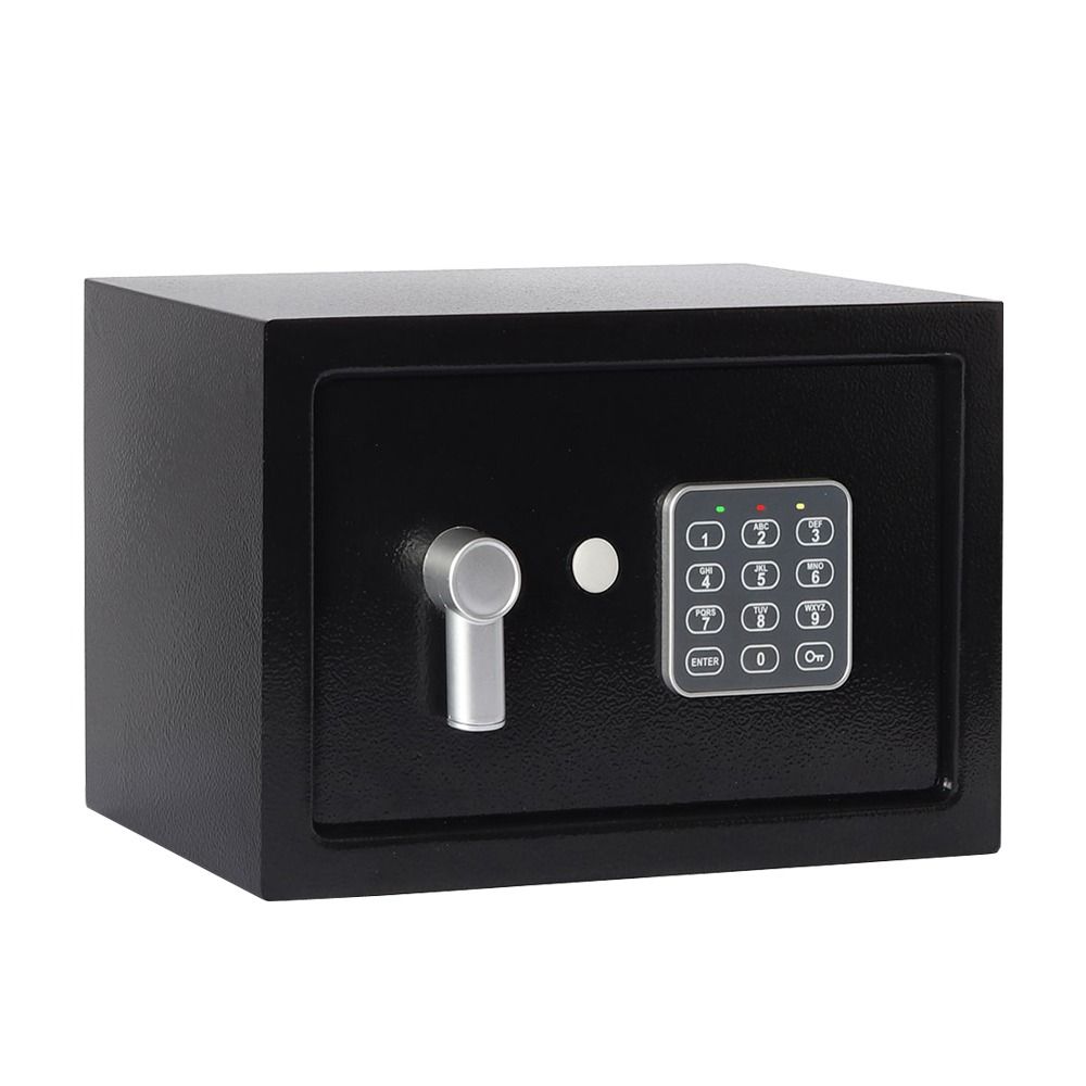 iSAFE Electronic Digital Safe Vault (Category: Safe) located in Makati City. Submitted by costuless_inc. (Listing ID 1360267289, Image 1). Description: Item Code: SF-20BLK ES SALE PRICES: ₱1,899.00 Note: Price may change without prior notice. iSAFE Electronic Digital Safe COMPACT SIZE SAFETY VAULT ♡ Color: Black ♡ Material: Steel ♡ Size: H20 x W31 x D20cm ♡ Simple keypad interface ♡ One-touch re-set button inside safe ♡ Time out period: After 3 a