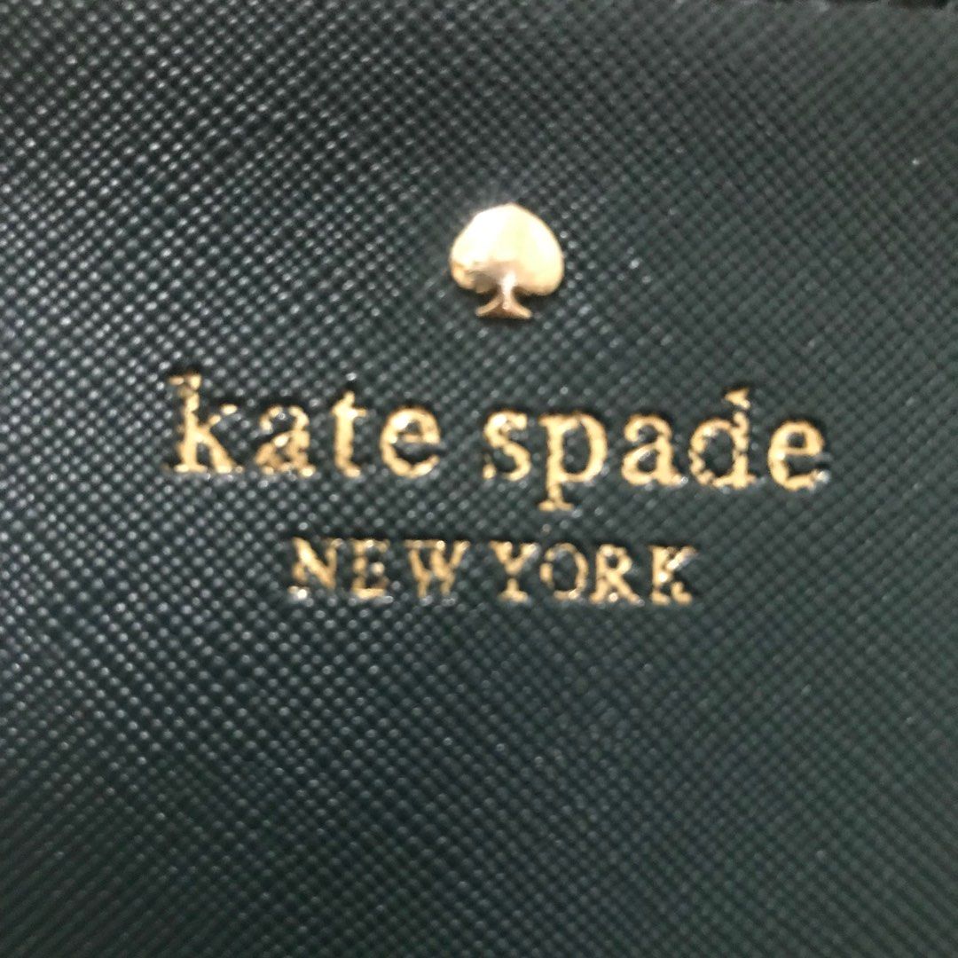 KATE SPADE - WRISTLET (DARK GREEN) (Category: Luxury Bags & Wallets) located in Dasmarinas. Submitted by pseudonym. (Listing ID 1360304927, Image 3). Description: KATE SPADE - DARK GREEN LEATHER WRISTLET YKK ZIPPER NEW WITH PLASTIC PACKAGING CAN EASILY FIT IPHONE feel free to ask quick replies .